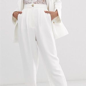 High waist extreme tapered suit pants